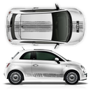 SCRATCHED MARTINI Racing STRIPES, for Fiat 500