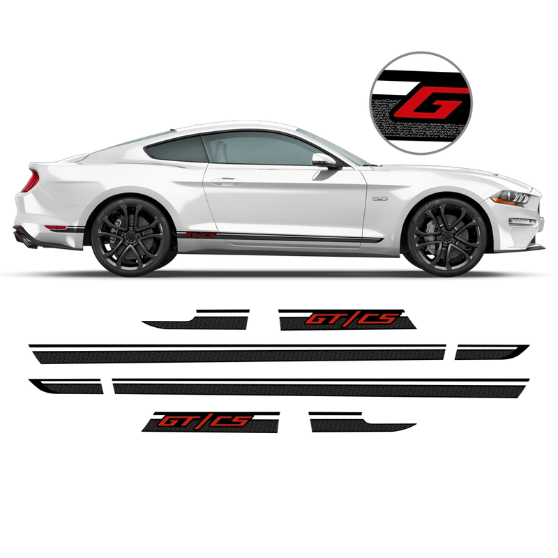 California Special GT/CS Side stripes, for Ford Mustang 2022 - 2023