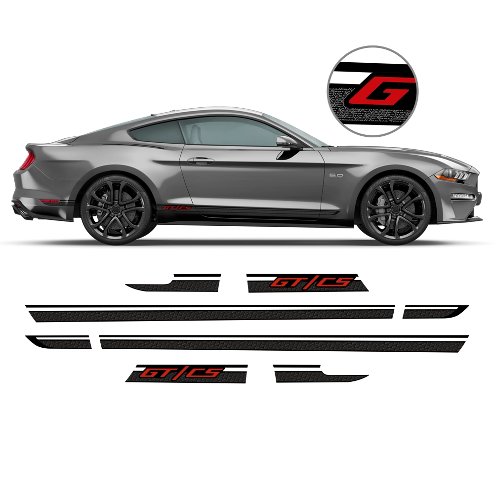 mustang California Special stripes GT/CS Rocker Stripes 2018 2019