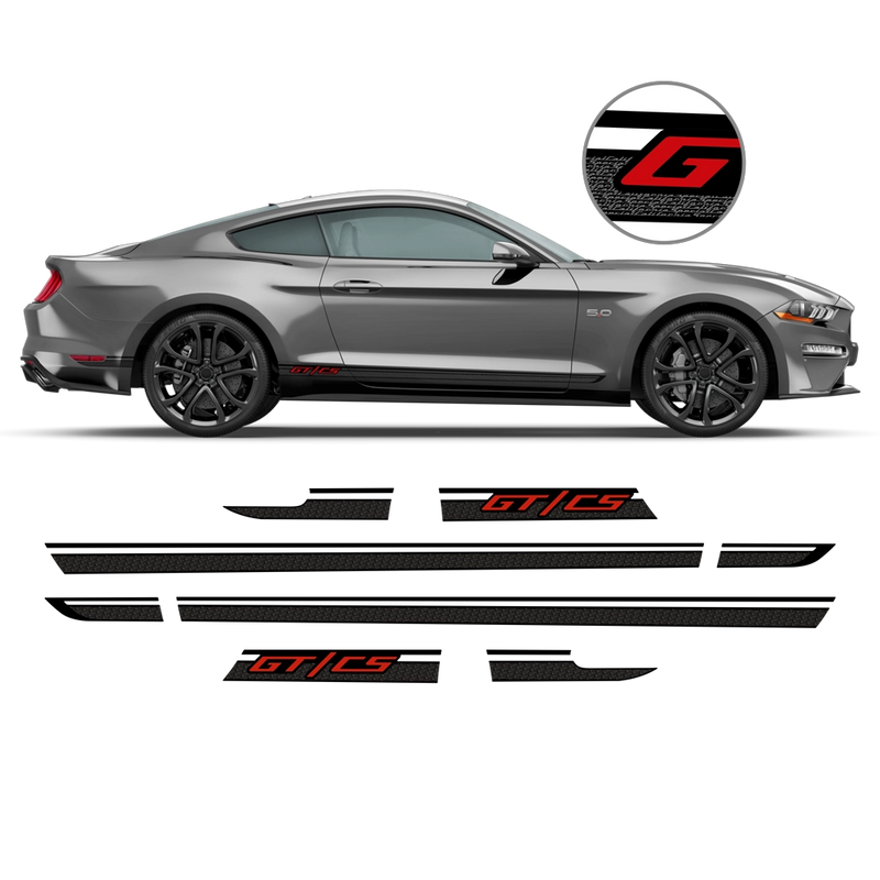 California Special GT/CS Side stripes, for Ford Mustang 2022 - 2023