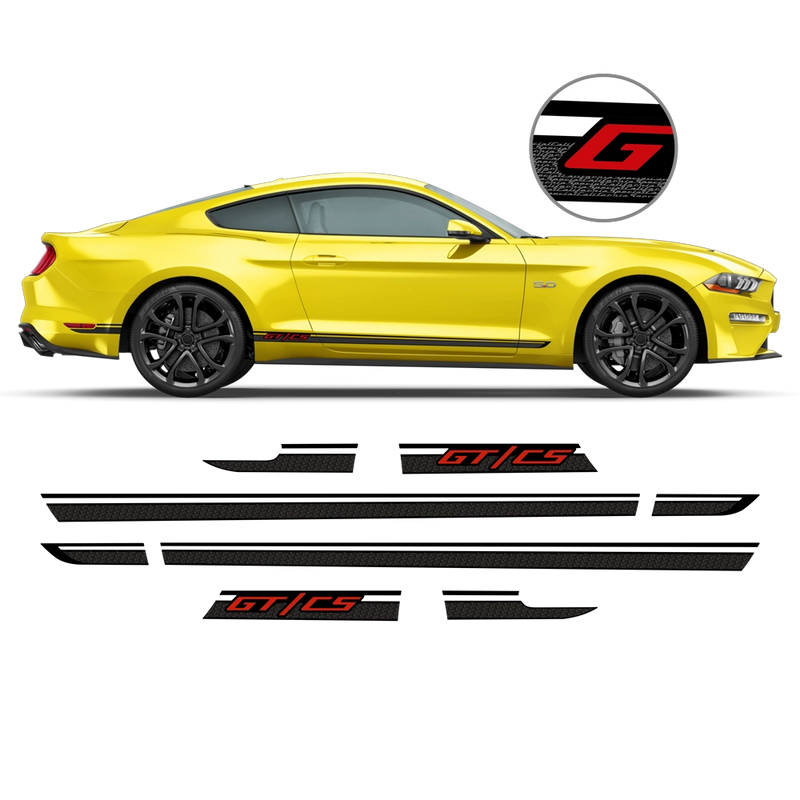 California Special GT/CS Side stripes, for Ford Mustang 2022 - 2023