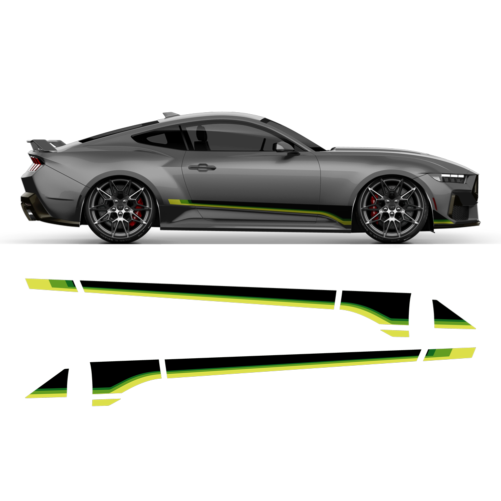 Gradient design decals set, for Ford Mustang 2024 (Gen7)– autodesign.shop