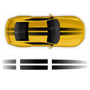 Faded Top Racing Stripes Set, for Mustang 2024 - 2025 (Gen7)
