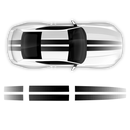 Faded Top Racing Stripes Set, for Mustang 2024 - 2025 (Gen7)