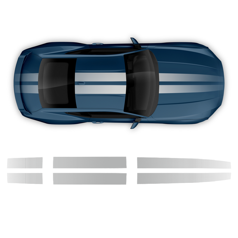 Faded Top Stripes, for Mustang 2024