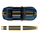 Two colors Racing Stripes Set, for Mustang 2024 - 2025 (Gen7)