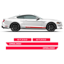 Short Rocker stripes GT350, Ford Mustang 2015 - 2020