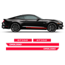 Short Rocker stripes GT350, Ford Mustang 2015 - 2020
