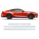 Short Rocker stripes GT350, Ford Mustang 2015 - 2020
