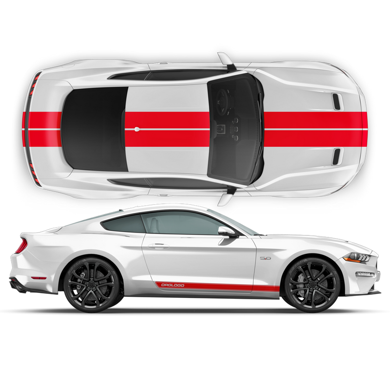 Racing Stripes set, for Ford Mustang 2015 - 2017