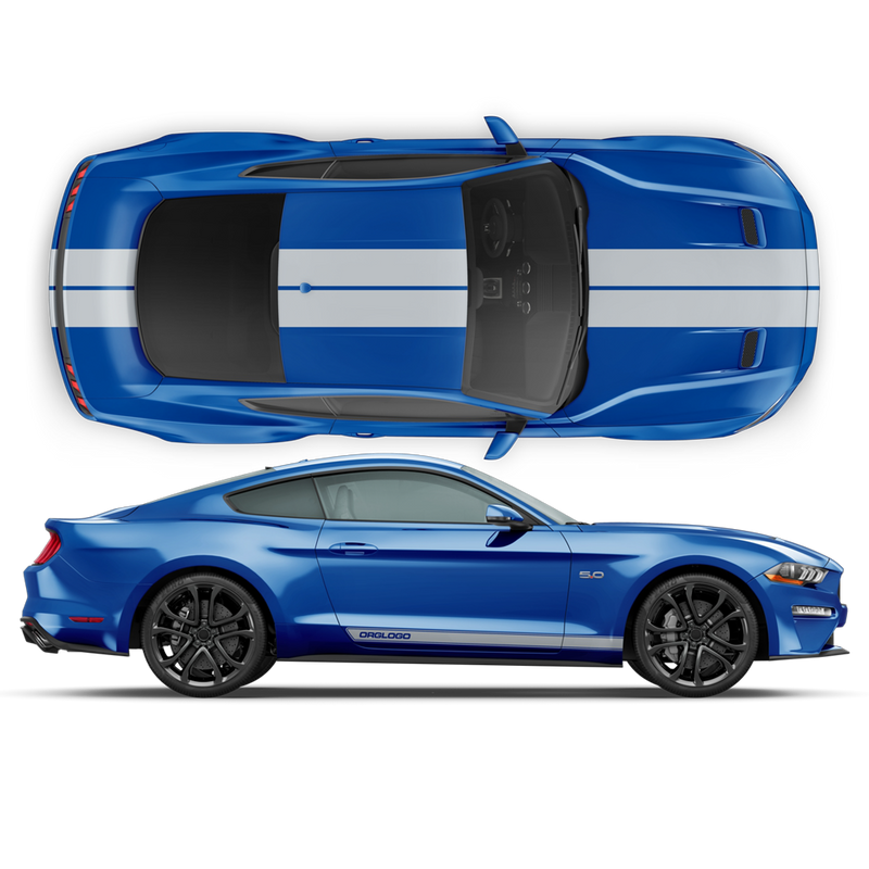 Racing Stripes set, for Ford Mustang 2015 - 2017