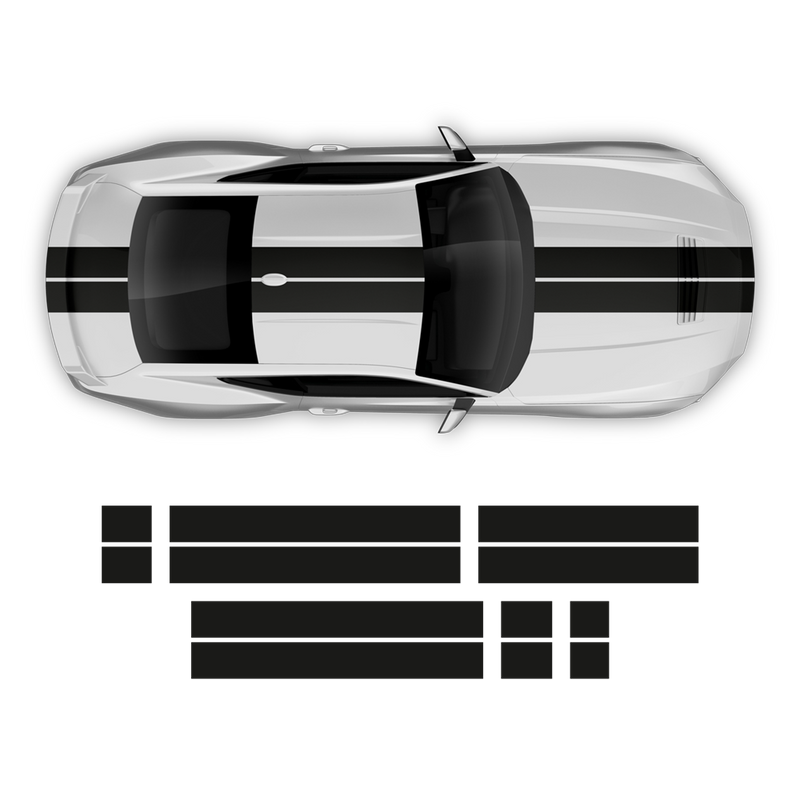Racing Stripes Set, designed to fit Mustang 2024-2025 (Gen7)