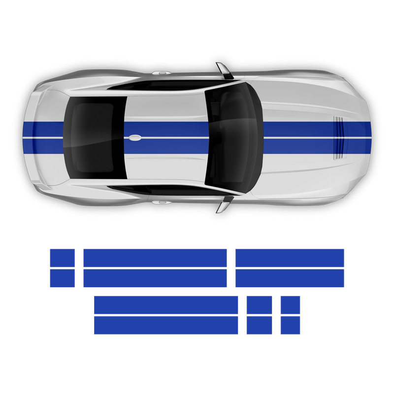 Racing Stripes Set, designed to fit Mustang 2024-2025 (Gen7)