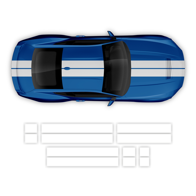 Racing Stripes Set, designed to fit Mustang 2024-2025 (Gen7)