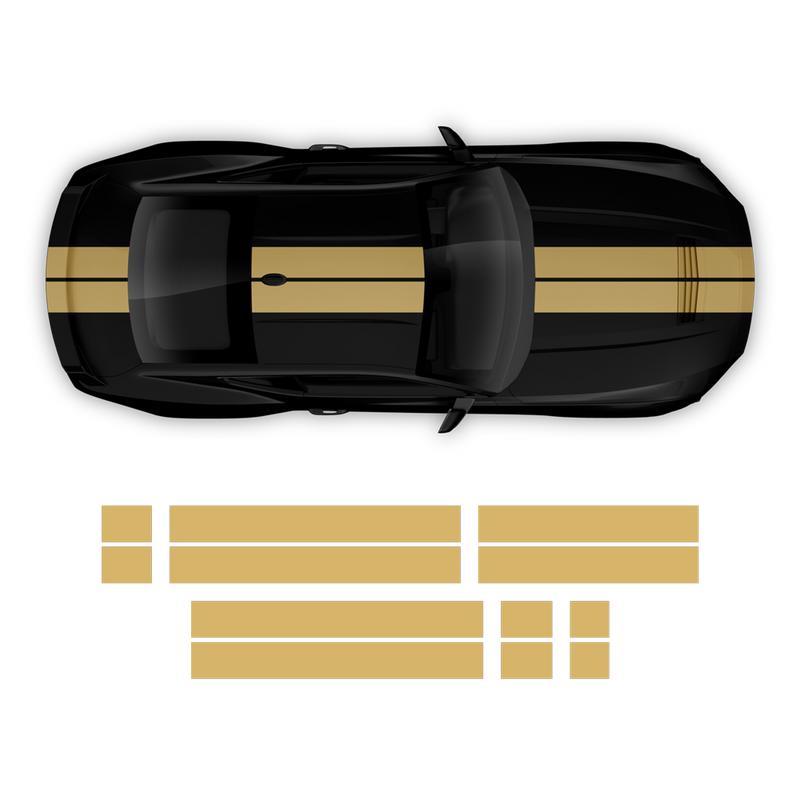 Racing Stripes Set, designed to fit Mustang 2024-2025 (Gen7)