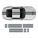 Racing Stripes Set, designed to fit Mustang 2024-2025 (Gen7)