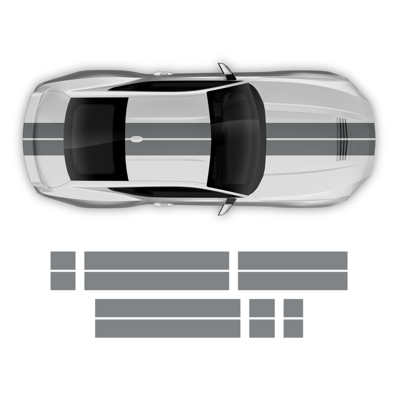 Racing Stripes Set, designed to fit Mustang 2024-2025 (Gen7)