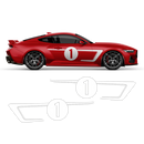 Hennessey Racing Stripes Set, for Ford Mustang 2024-2025 (Gen7)