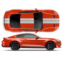 8inch Double Racing Stripes, for Ford Mustang 2015 - 2023