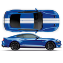 8inch Double Racing Stripes, for Ford Mustang 2015 - 2023