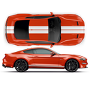 8inch Double Racing Stripes, for Ford Mustang 2015 - 2023