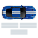 8inch Double Racing Stripes, for Ford Mustang 2015 - 2023
