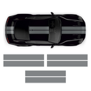 8inch Double Racing Stripes, for Ford Mustang 2015 - 2023