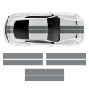 8inch Double Racing Stripes, for Ford Mustang 2015 - 2023