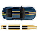 Two colors Racing Stripes Set, for Mustang 2024 - 2025 (Gen7)