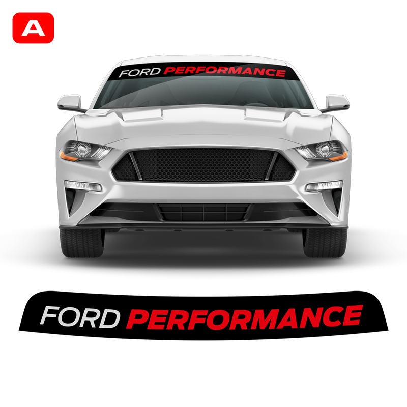 Ford Performance Windshield banner, for Ford Mustang 2015 - 2021