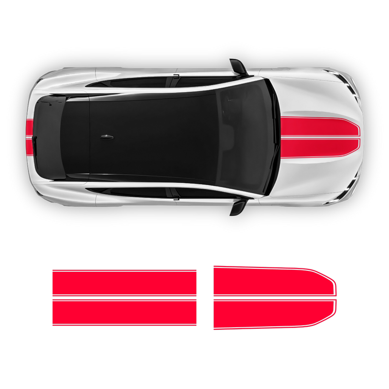 Racing Stripes Over the Top, for Ford Mach-E 2021 2022 2023 2024