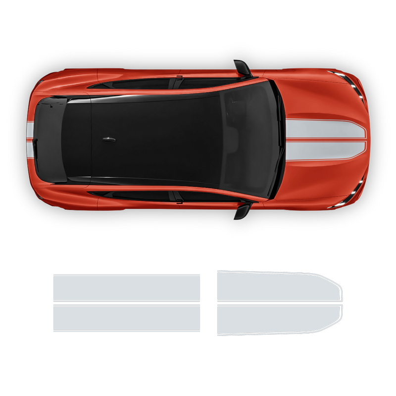 Racing Stripes Over the Top, for Ford Mach-E 2021 2022 2023 2024