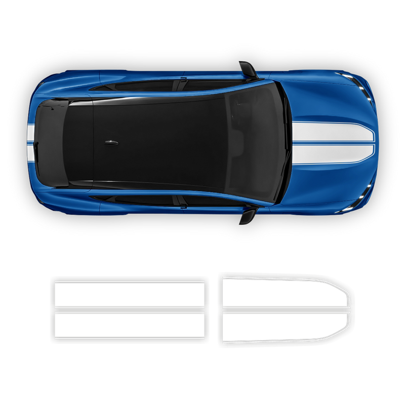 Racing Stripes Over the Top, for Ford Mach-E 2021 2022 2023 2024
