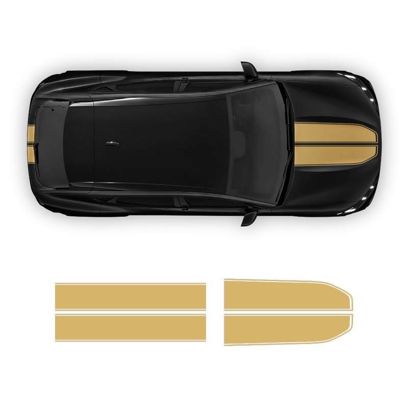 Racing Stripes Over the Top, for Ford Mach-E 2021 2022 2023 2024