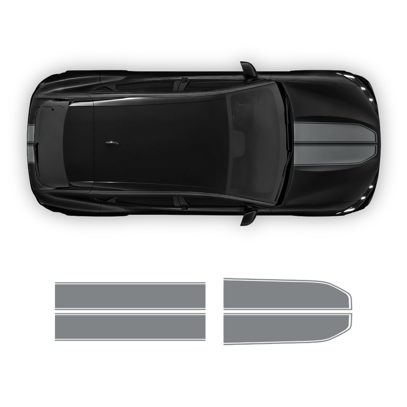 Racing Stripes Over the Top, for Ford Mach-E 2021 2022 2023 2024