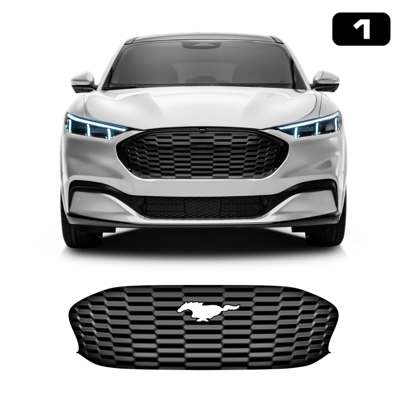 Front Grill Imitation Decal, for Ford Mach-E 2021 2022 2023 2024