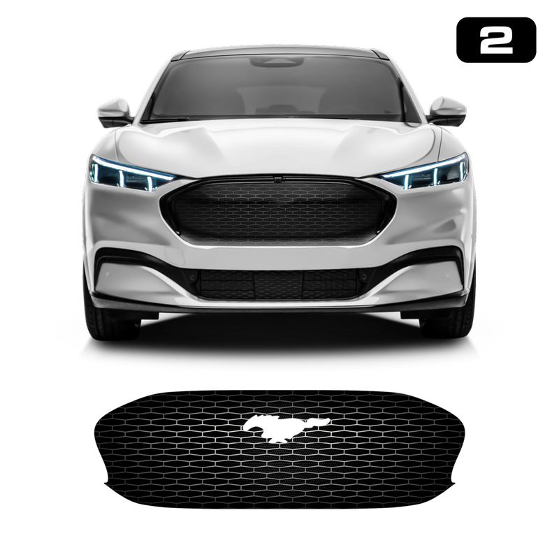 Front Grill Imitation Decal, for Ford Mach-E 2021 2022 2023 2024