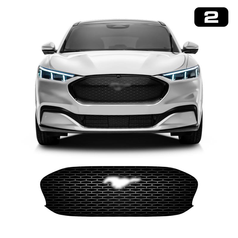 Front Grill Imitation Decal, for Ford Mach-E 2021 2022 2023 2024