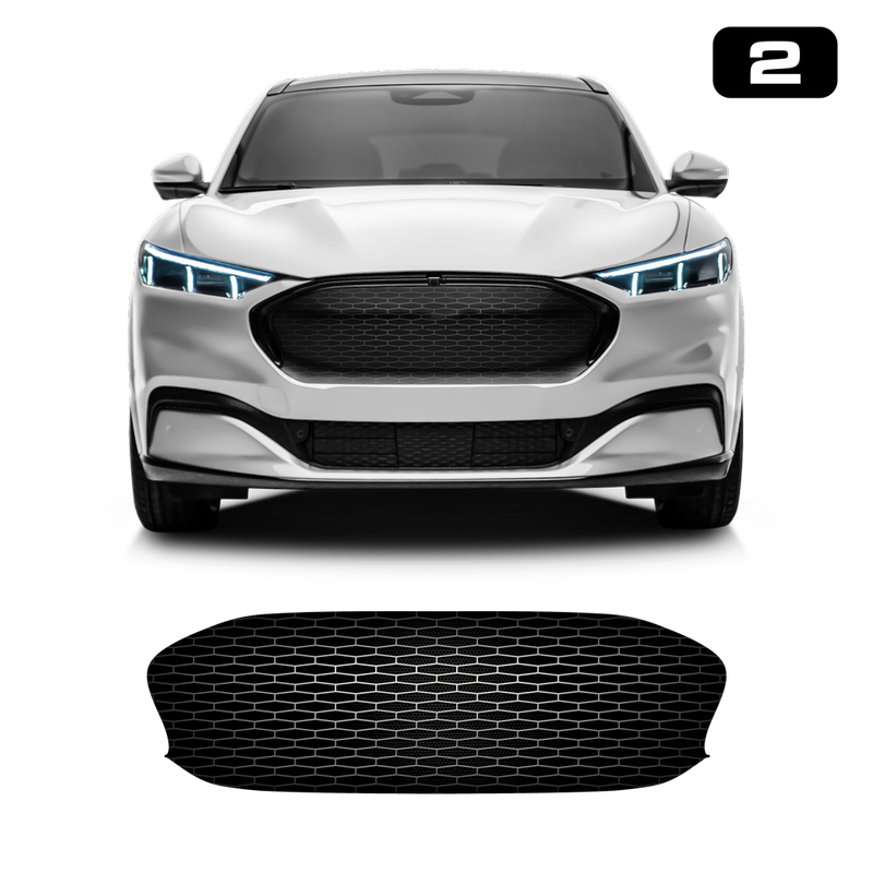 Front Grill Imitation Decal, for Ford Mach-E 2021 2022 2023 2024