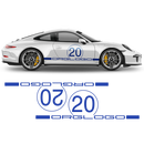 Heritage China Edition Graphic Decals Set, for Carrera / Carrera Turbo / Targa