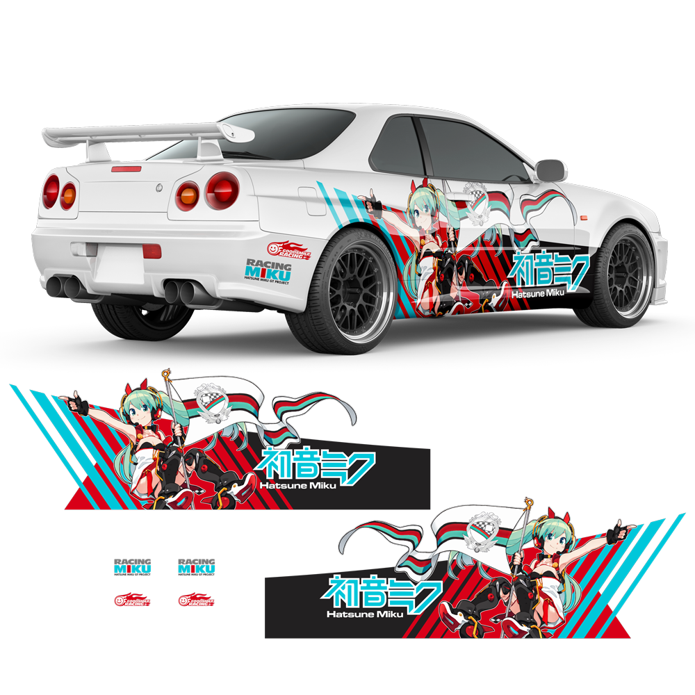 ITASHA Racing Miku 2020 Anime Style Decals, for any Car Body ...