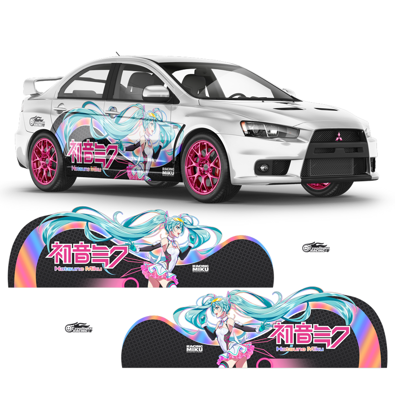 Design car wrap anime character style itasha design anime girl racing car  wrap by Carwrapsdesign | Fiverr