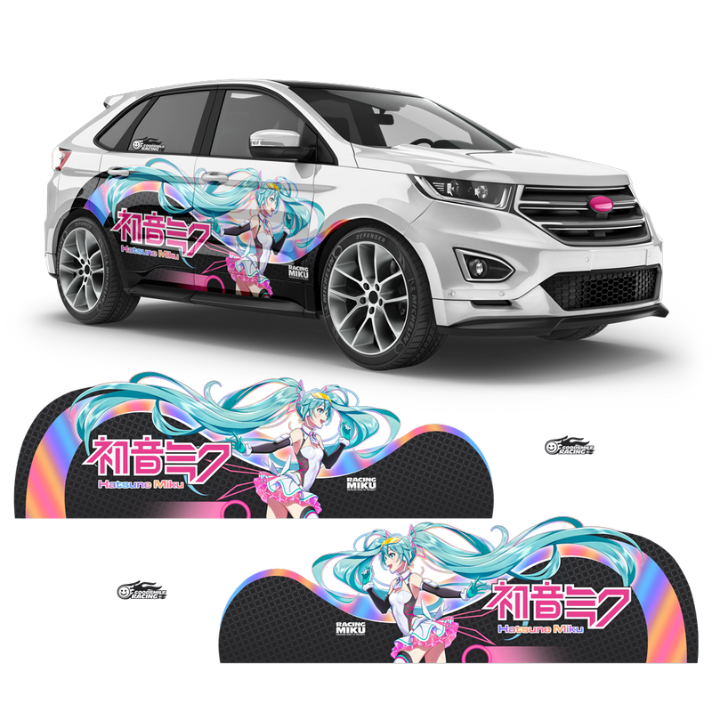 ITASHA Racing Miku 2021 Anime Style Decals, for any Car Body