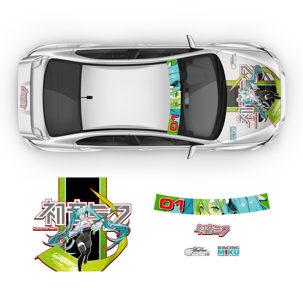 ITASHA Racing Miku 2022 Anime Style Decals, for any Car Body ...