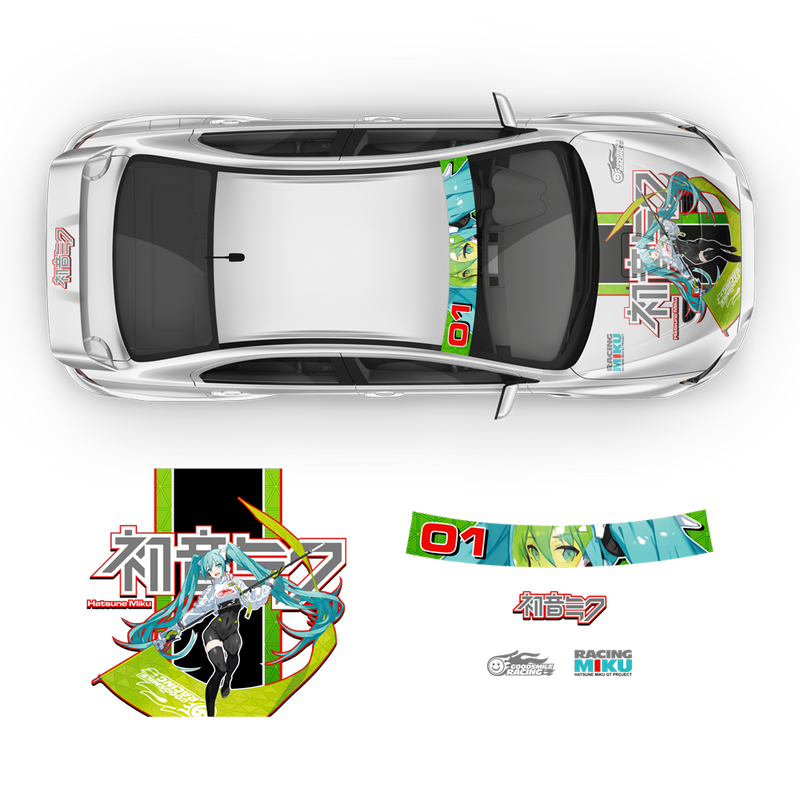 ITASHA Racing Miku 2022 Anime Style Decals, for any Car Body