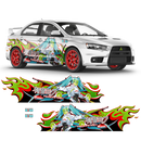 ITASHA Racing Miku 2022 Anime Style Decals, for any Car Body