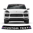 Windshield Martini Racing decals, for Cayenne / Macan