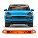 Windshield Gulf Style decals, for Cayenne / Macan