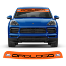 Windshield Gulf Style decals, for Cayenne / Macan
