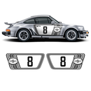 Classic Martini Graphic Set, Carrera 911 (930) 1975 - 1989